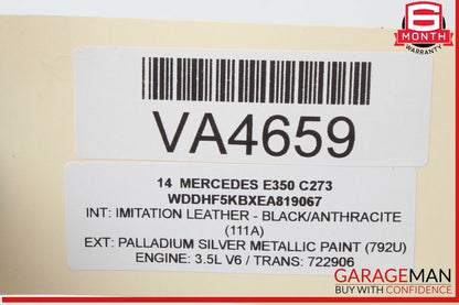 08-16 Mercedes W212 E350 C250 Rear Right Side Door Window Regulator Motor OEM