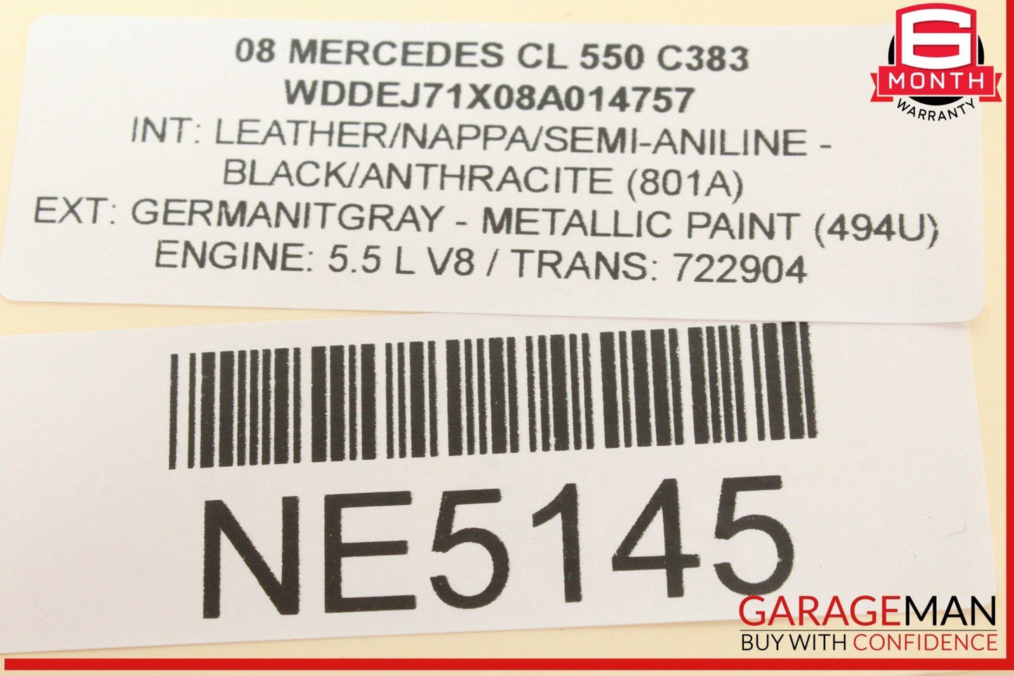 07-10 Mercedes W216 CL550 Navigation Information Display Screen Monitor OEM