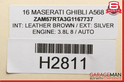 14-17 Maserati Ghibli Rear Left / Right Side Upper Tension Control Arm