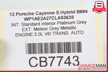 09-18 Porsche Cayenne Touareg 3.0L Right & Left Side EGR Combi Valve Assembly