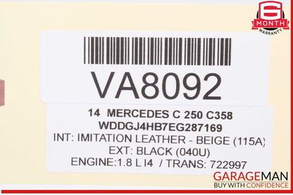 08-16 Mercedes W204 C250 Front Left Driver Side Door Window Regulator Motor OEM