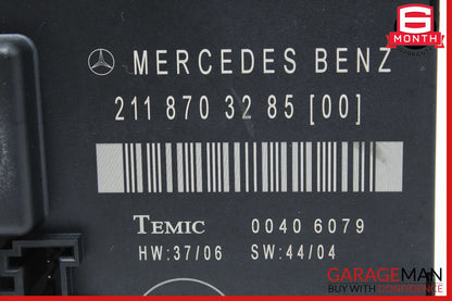 03-09 Mercedes W211 E350 E500 Rear Right Door Control Module 2118703285 OEM