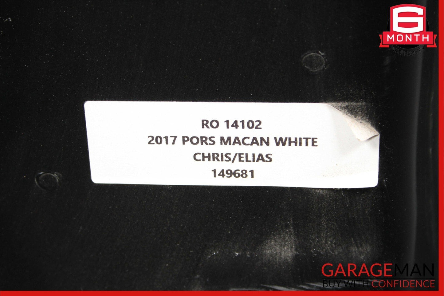 15-22 Porsche Macan Left Driver Side Center Inner B-Pillar Reinforcement OEM