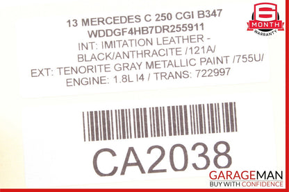 08-16 Mercedes W204 C250 GLK350 Rear Left Side Door Window Regulator Motor OEM