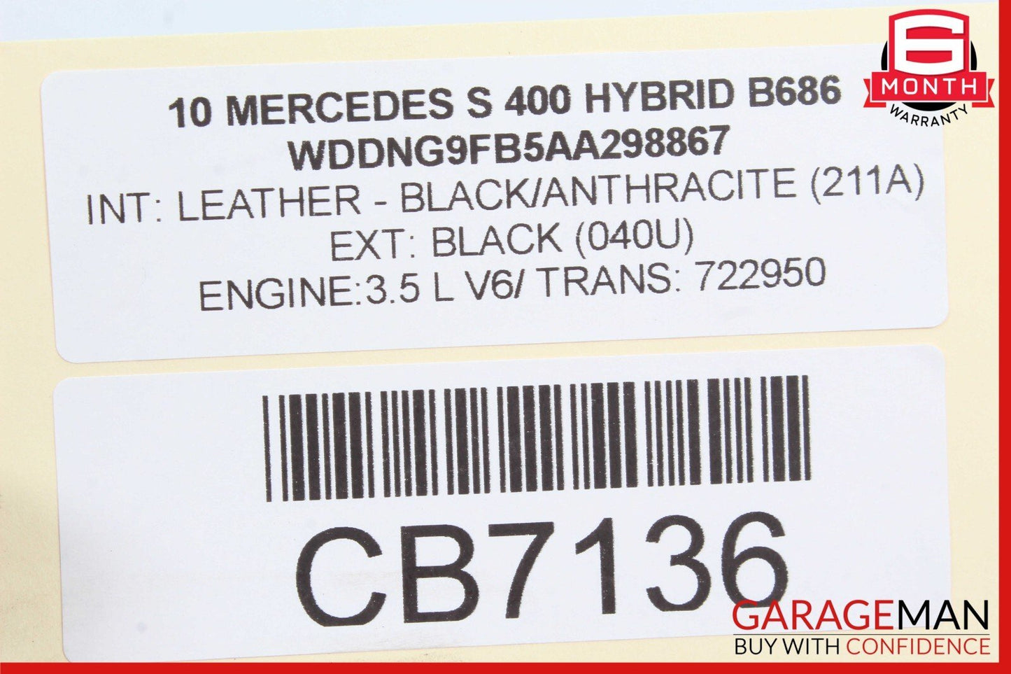 07-18 Mercedes W221 S400 GLK350 CLS550 Rear Right or Left Axle CV Half Shaft OEM