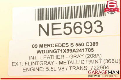 07-10 Mercedes W221 S550 S600 Keyless Go Control Module Unit 2218707392 OEM