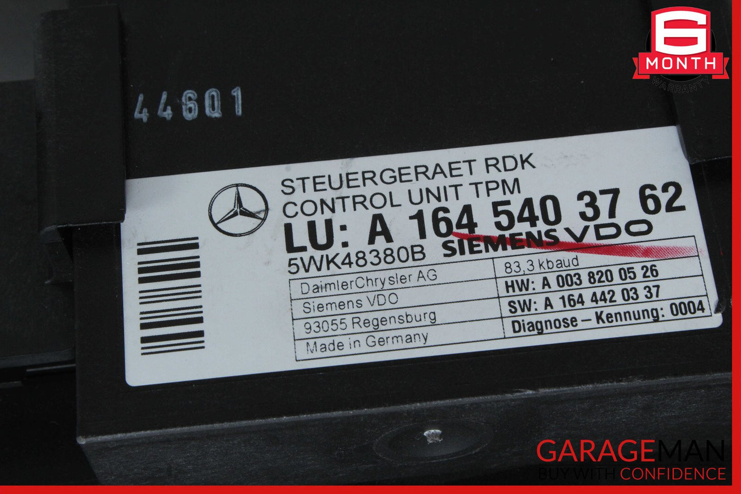 06-12 Mercedes X164 GL450 Fuse Junction Box Relay TPMS Tire Pressure Control OEM
