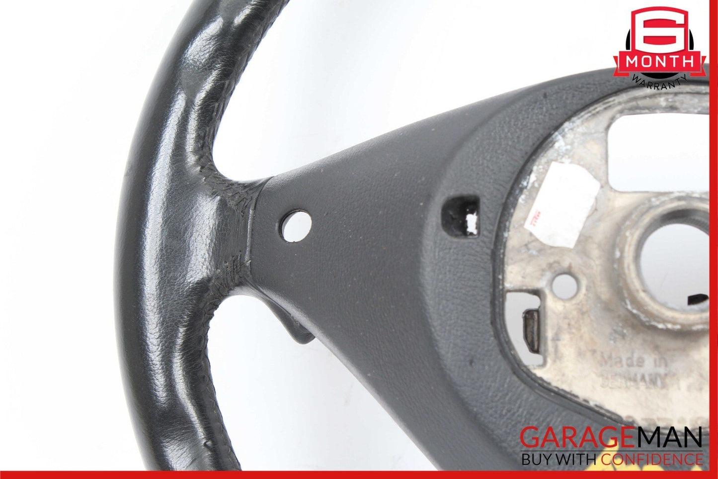 03-10 Porsche Cayenne Turbo 955 957 3 Spoke Driver Steering Wheel Black OEM