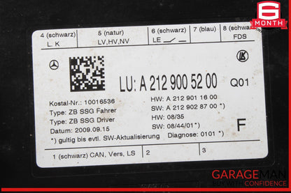 08-18 Mercedes W212 E350 Front Left Driver Side Seat Control Module OEM