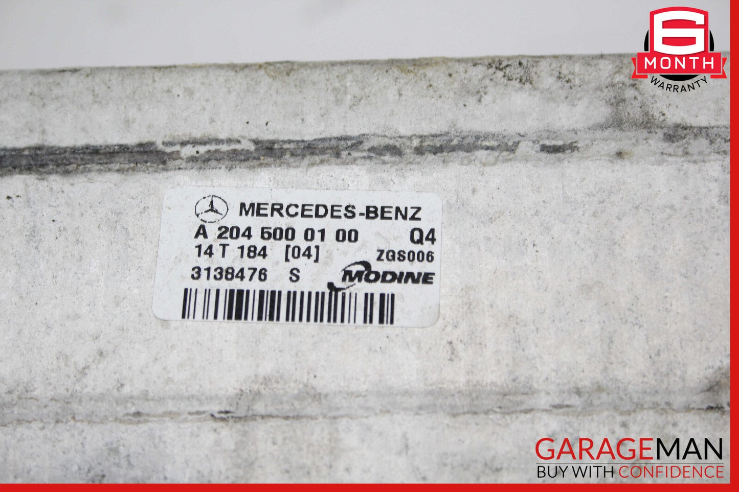 12-15 Mercedes R172 SLK250 Intercooler Air Cooler Radiator 2045000100 OEM
