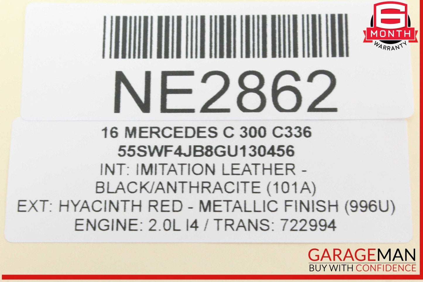15-20 Mercedes W205 C300 Front Dashboard Inlet Air AC A/C Vent Grille OEM