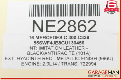 15-20 Mercedes W205 C300 Front Dashboard Inlet Air AC A/C Vent Grille OEM