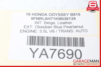 18-24 Honda Odyssey Front Right Passenger Side B Pillar Lower Trim Cover OEM