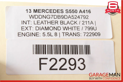 07-13 Mercedes W216 CL550 S550 Electronic Parking Button Control Switch Button
