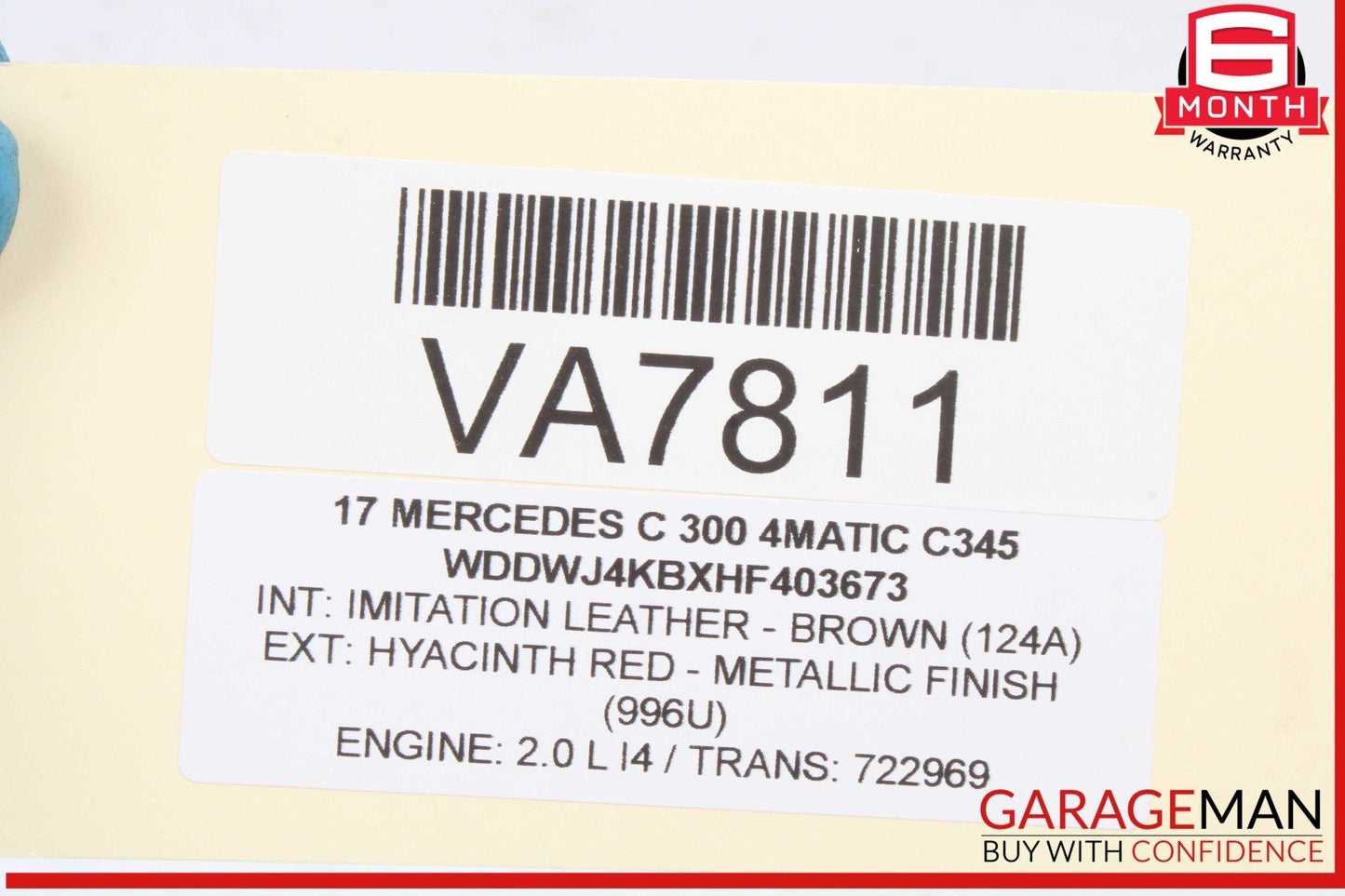 15-20 Mercedes W205 C300 4MATIC ECU ECM Engine Control Module Unit 2749001600