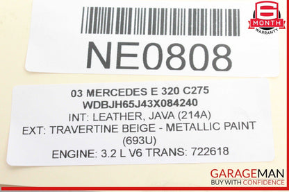 98-02 Mercedes W210 E320 Rear Left or Right Side Upper Control Arm 2103521005