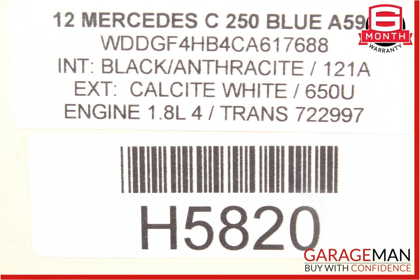 08-14 Mercedes W204 C250 Front Right Side Exterior Door Handle w/ Actuator Set