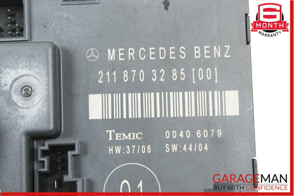03-09 Mercedes W211 E63 AMG E350 Rear Right Passenger Side Door Control Module