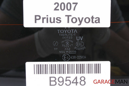 04-09 Toyota Prius G2 Rear Windshield Lift Gate Window Glass 43R-005834 OEM