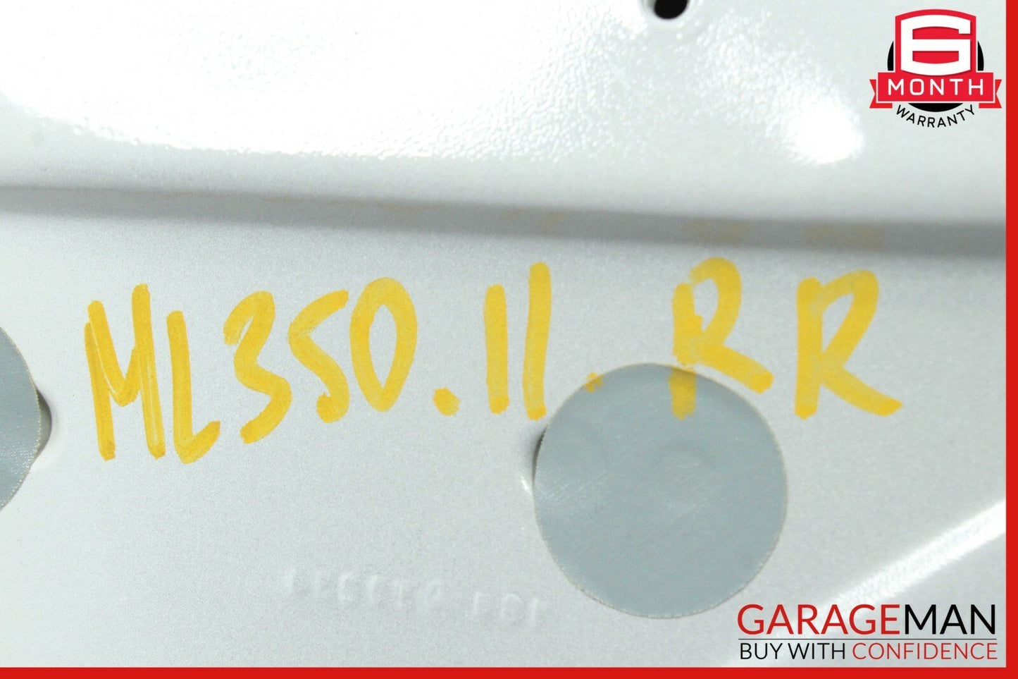 06-12 Mercedes ML350 ML500 GL550 Rear Right Side Exterior Door Shell White OEM