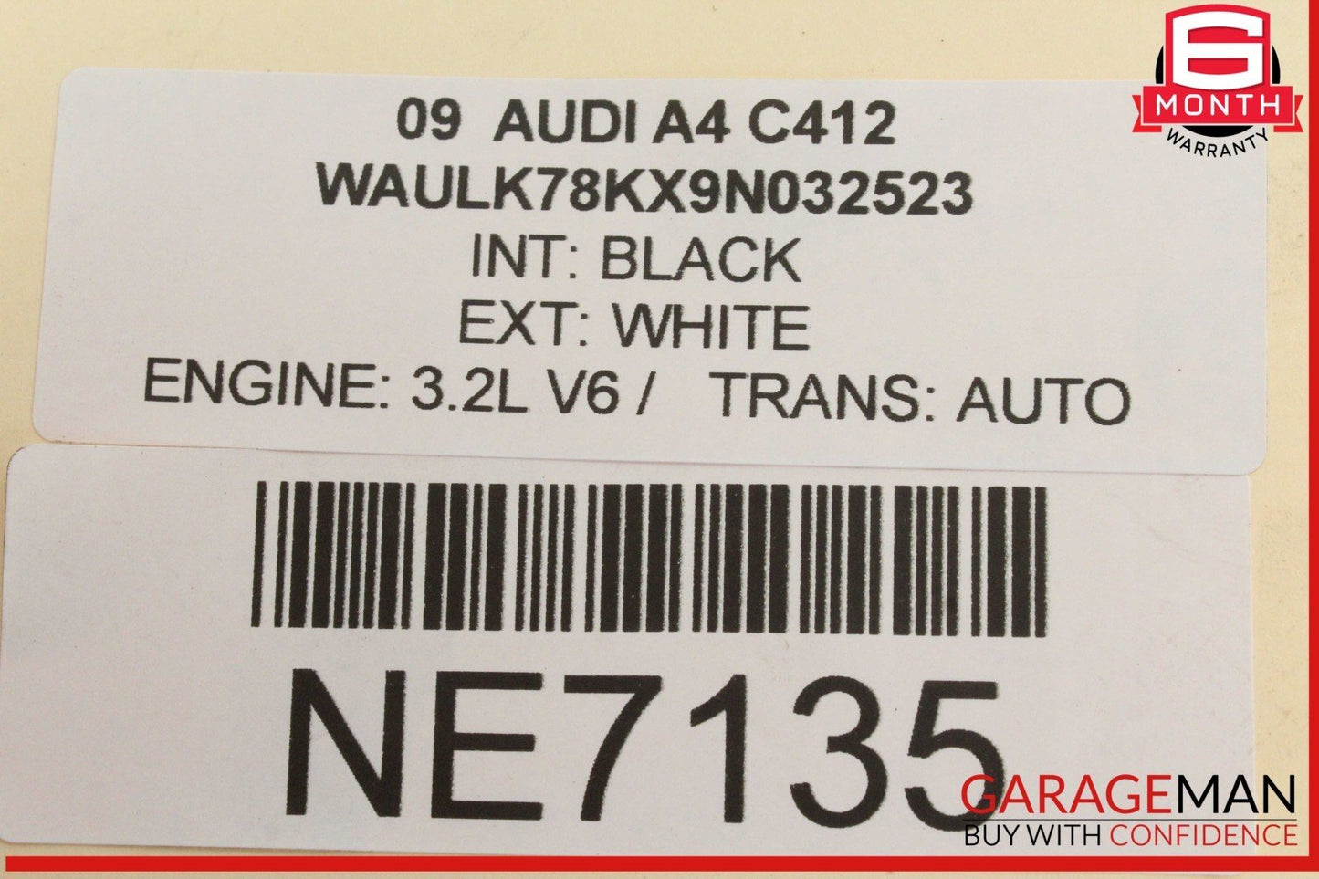 09-17 Audi A4 Driver Door Lock Latch Actuator 8J1837015B Genuine OEM
