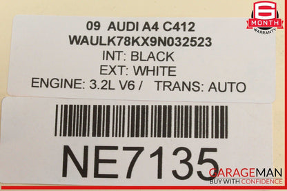 09-17 Audi A4 Driver Door Lock Latch Actuator 8J1837015B Genuine OEM