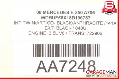 03-09 Mercedes W211 E350 E550 Rear Left Exterior Door Handle Assembly Black