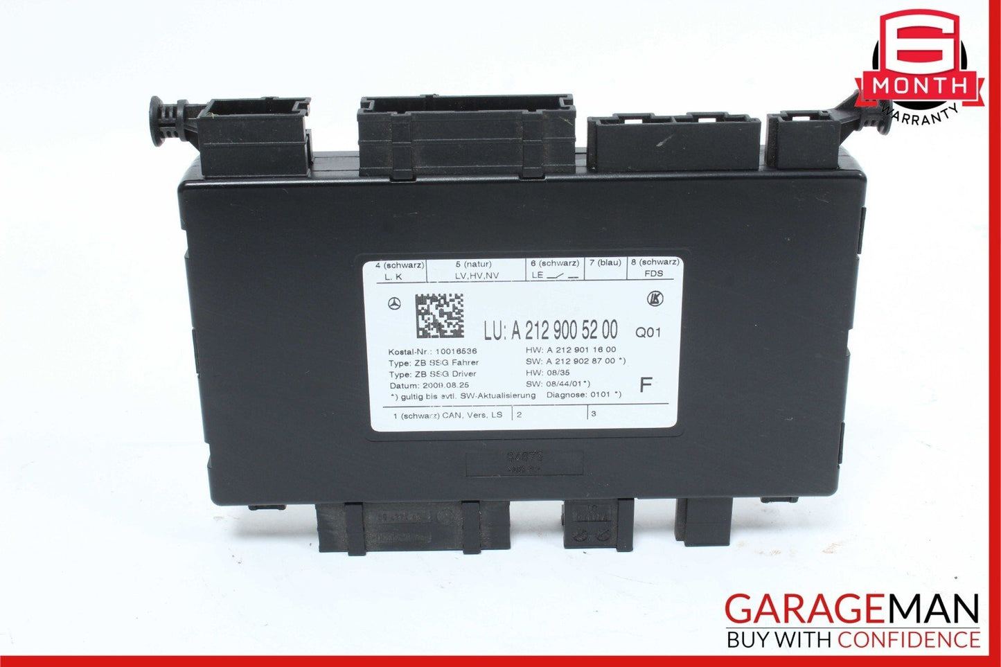 08-18 Mercedes W212 E350 SLK250 Seat Control Module Front Left Driver Side OEM