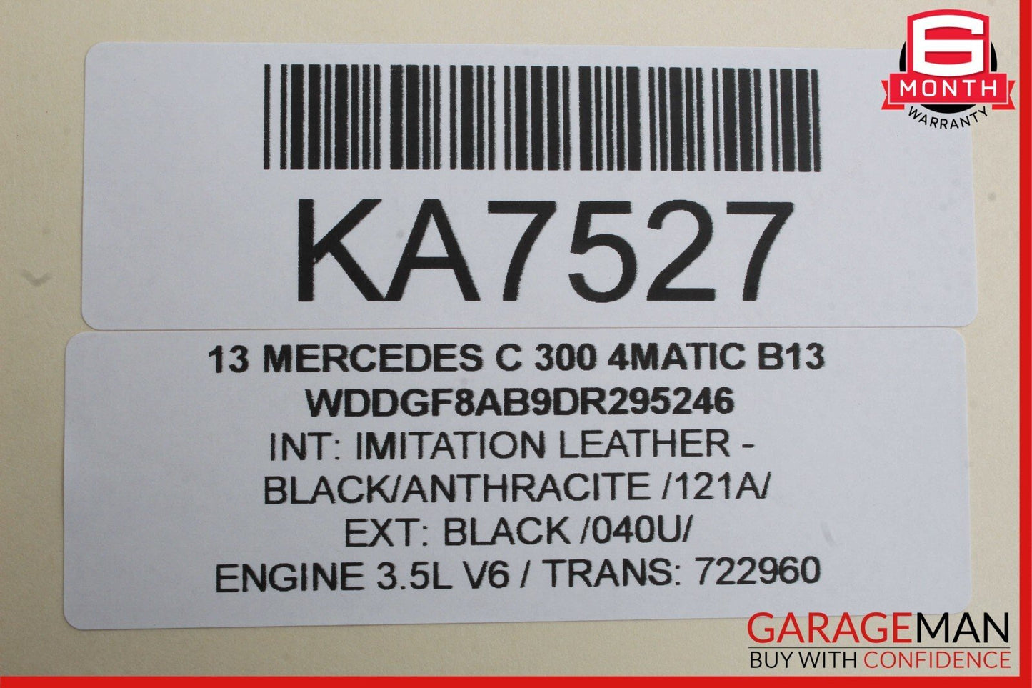 08-18 Mercedes W204 C300 4Matic Rear Right Side Door Control Module OEM