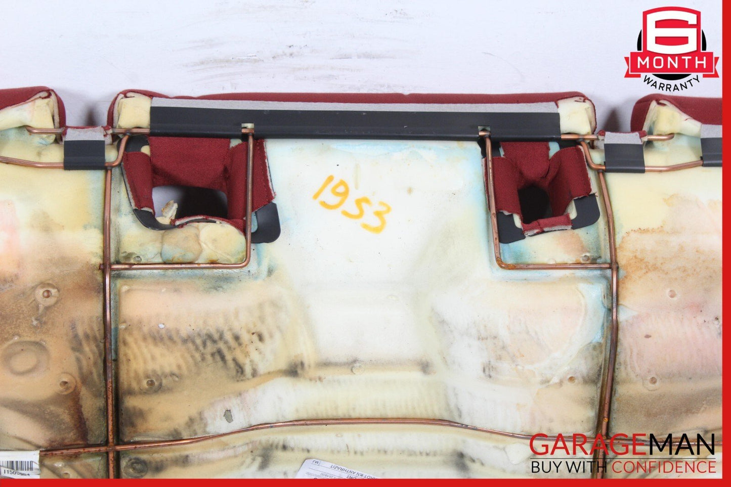15-20 Audi S3 A3 Rear Seat Bottom Cushion Bench Red OEM