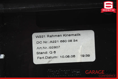 07-09 Mercedes W221 S600 Center Console Dashboard CD Player Trim Cover Brown