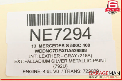 12-20 Mercedes W221 S550 S400 Keyless Go Entry Antenna 1668200075 OEM