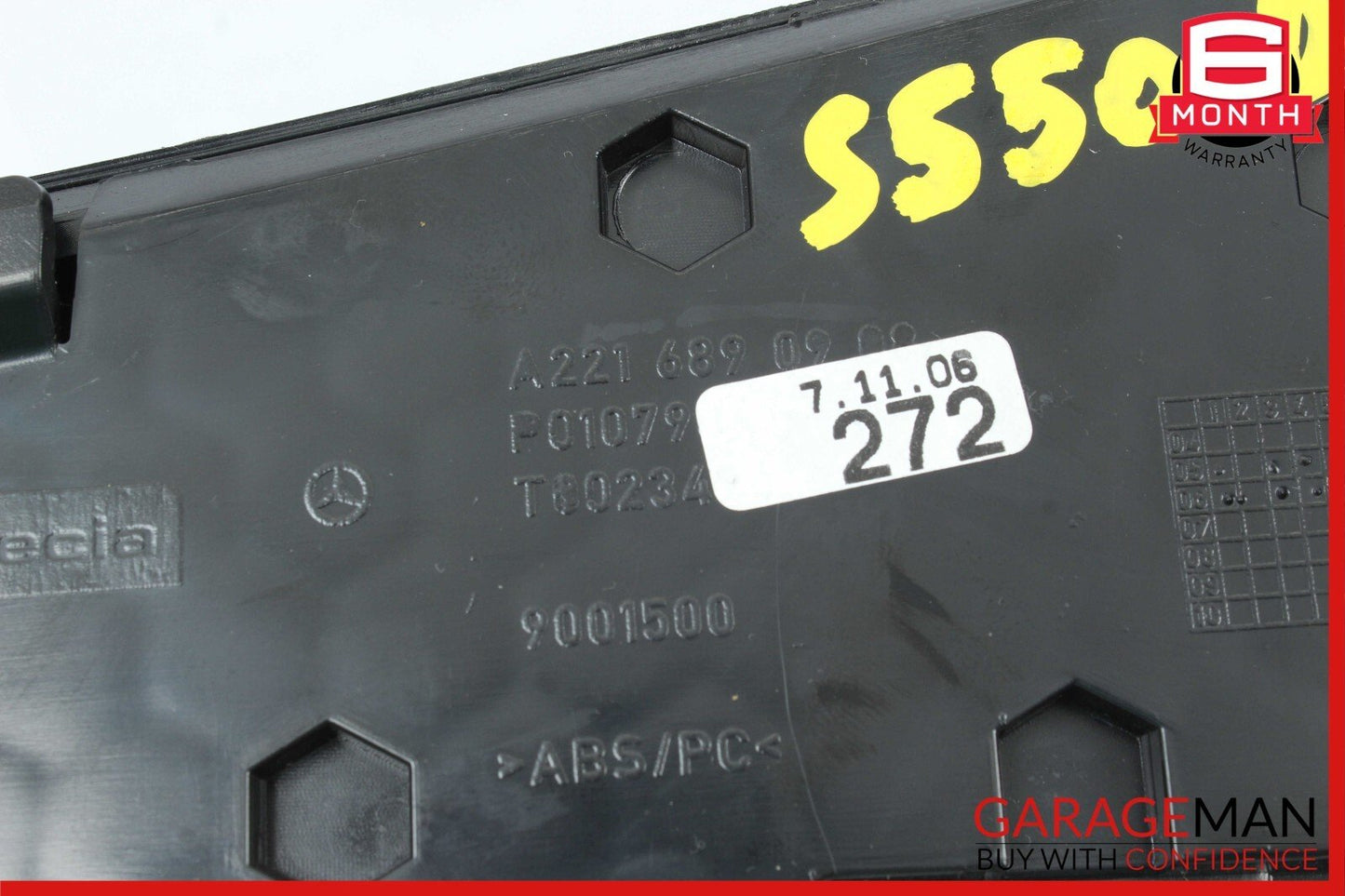 07-13 Mercedes W221 S550 S400 Dashboard Air Vent Trim Panel Cover Central OEM