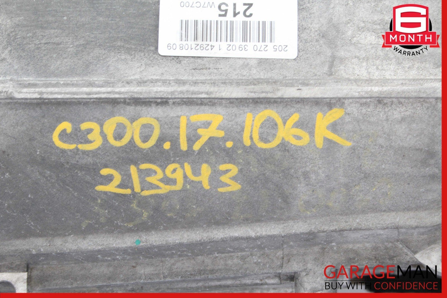 15-17 Mercedes W205 C300 RWD 7G Automatic Transmission Assembly 722.994 OEM 106k