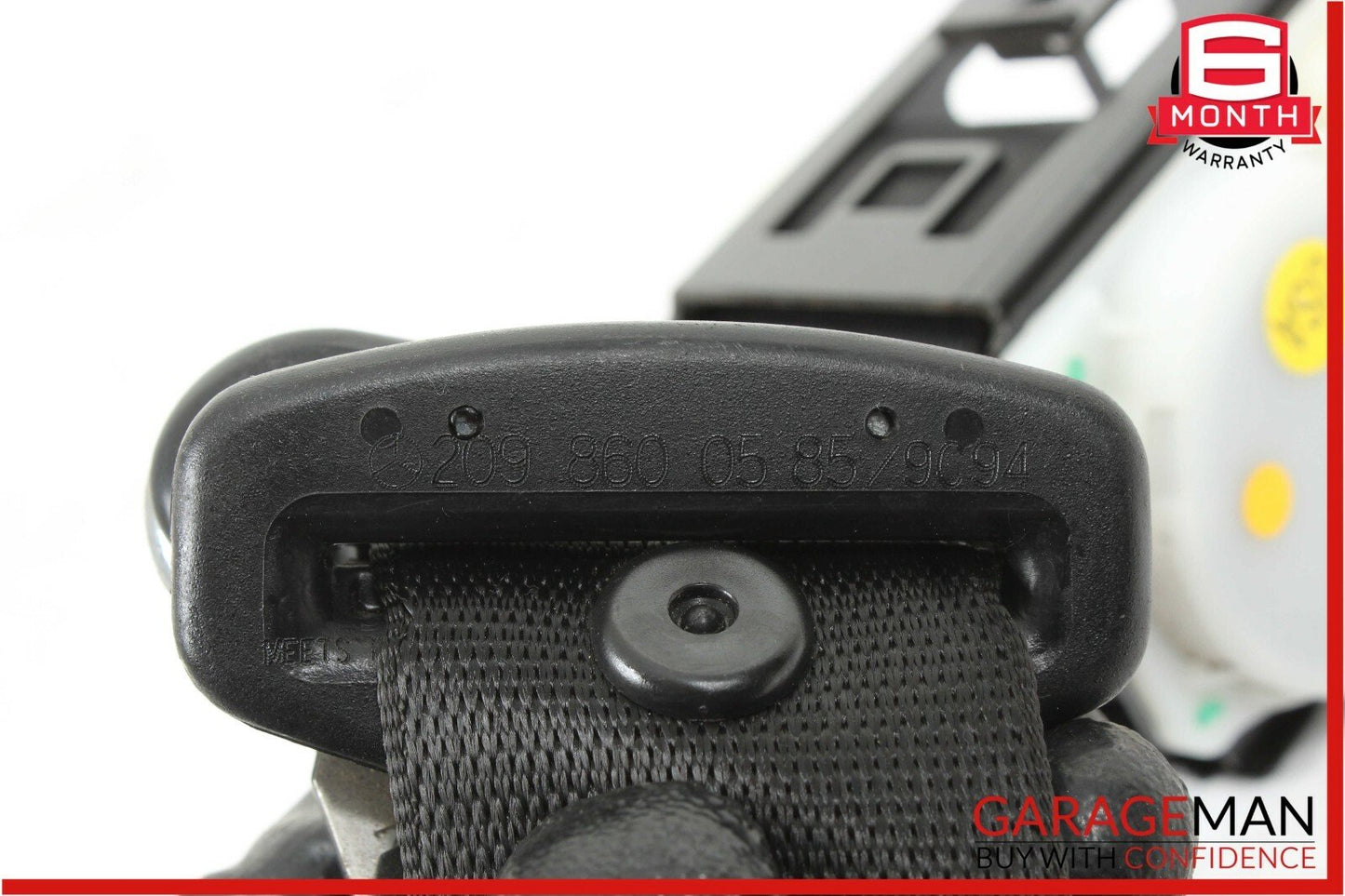 03-09 Mercedes W209 CLK500 Rear Left Seatbelt Seat Belt Retractor Black