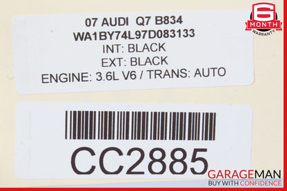 07-15 Audi Q7 Front Bumper Reinforcement Impact Bar OEM