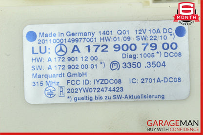 10-15 Mercedes C250 SLK350 CLS550 Keyless Go Entry Control Module 1729007900 OEM