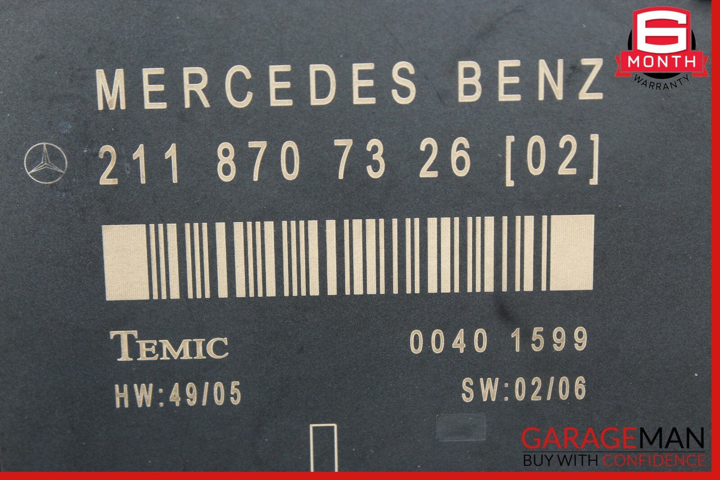 03-09 Mercedes W211 E350 E63 AMG Front Left Driver Side Door Control Module Unit