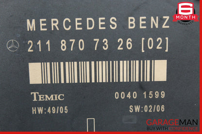 03-09 Mercedes W211 E350 E63 AMG Front Left Driver Side Door Control Module Unit