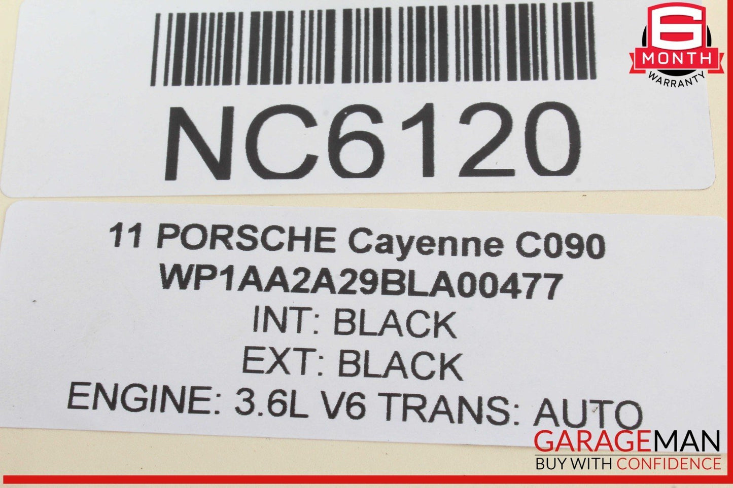 11-18 Porsche Cayenne 958 Rear Right or Left Side Door Window Regulator Motor