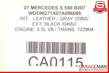 07-14 Mercedes W221 S550 S63 CL65 AMG Rear Trunk Lid Latch Lock Actuator OEM
