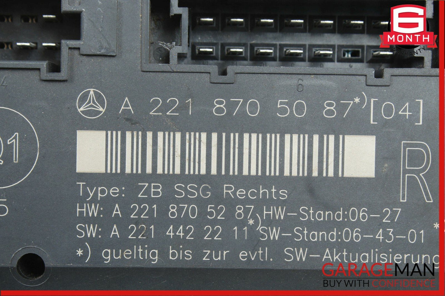 07-13 Mercedes W221 S550 Front Right Passenger Side Seat Controller Module Unit