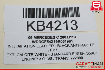 08-14 Mercedes W204 C300 C350 Front Right Side Door Control Module 2048702026