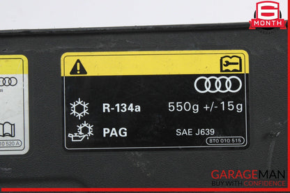 13-17 Audi Q5 SQ5 Front Engine Upper Slam Panel Cover Black 8R0807081A OEM