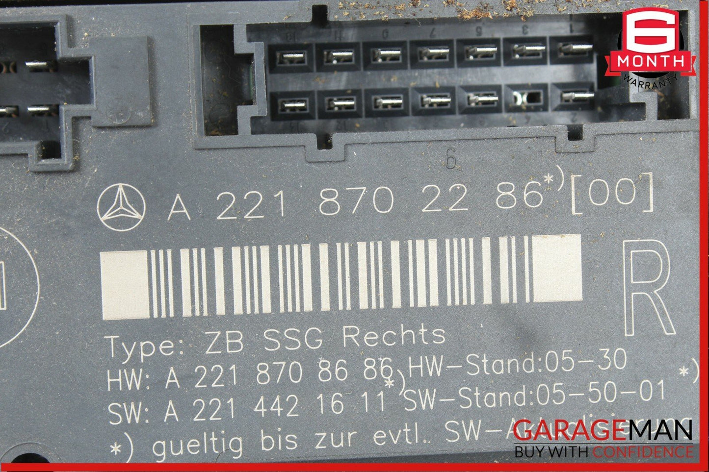 07-09 Mercedes W221 S550 S65 AMG Front Right Side Under Seat Control Module OEM