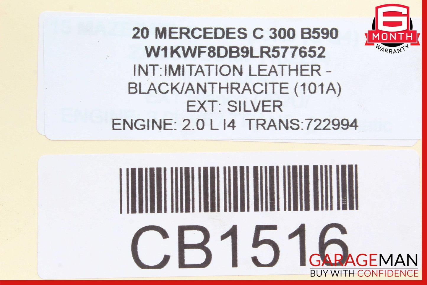 15-20 Mercedes W205 C300 Rear Left Suspension Upper Control Arm OEM