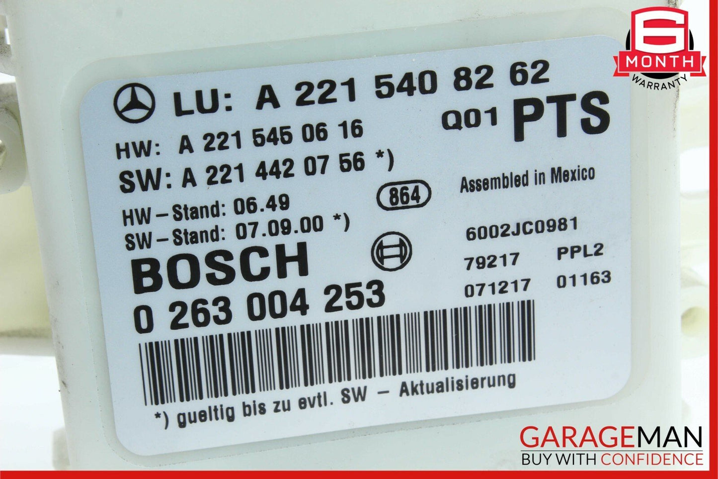 07-13 Mercedes W221 S550 CL550 Park Assist Parktronic Control Module Unit OEM
