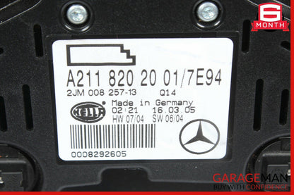 03-11 Mercedes CLS500 E500 Rear Upper Overhead Dome Light Reading Map Lamp Gray