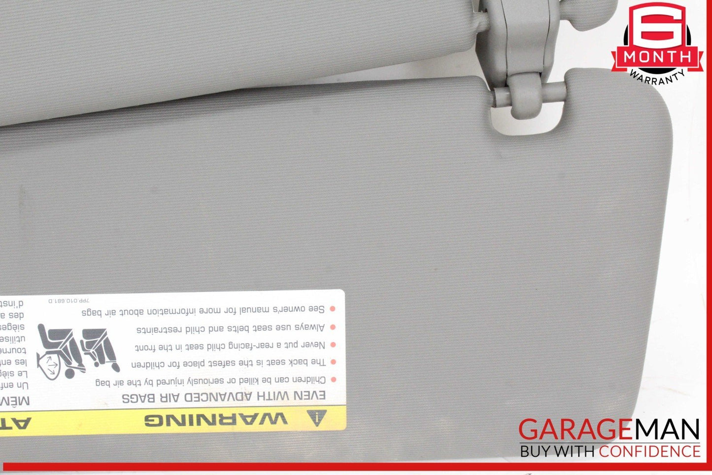 11-14 Porsche Cayenne 958 AWD Front Right Passenger Side Sun Visor Sunvisor OEM