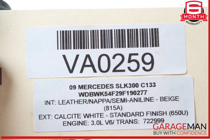 08-20 Mercedes R171 SLK300 E350 Front Left Side Spindle Knuckle Wheel Hub OEM